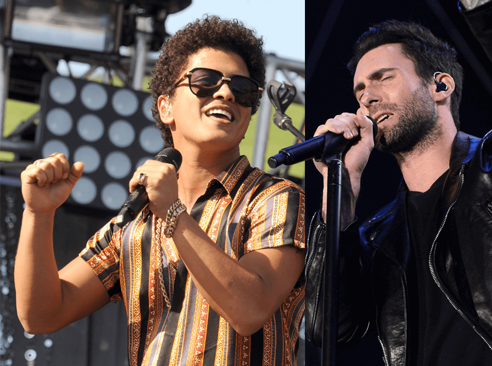 10 músicas de Bruno Mars e Maroon 5 que não cansamos de escutar Ombrelo